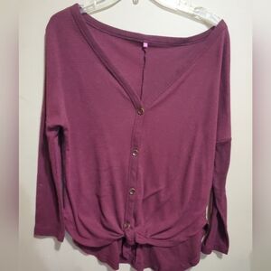 Ladies sweater with ties size small